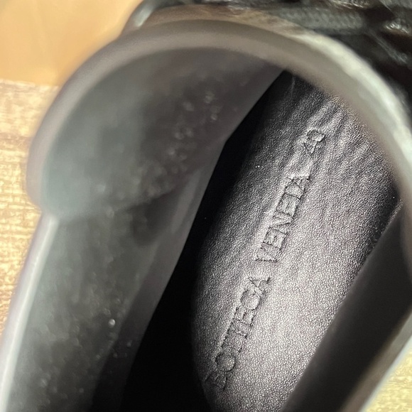 Bottega Veneta Black Stride Rubber Ankle Combat Style Boots Size 40 - Picture 6 of 17